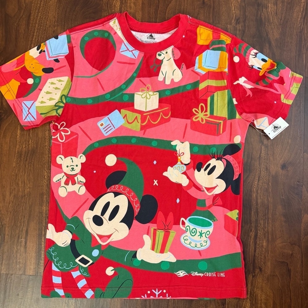 Disney Cruise Exclusive Christmas Mickey & Friends Elf Shirt